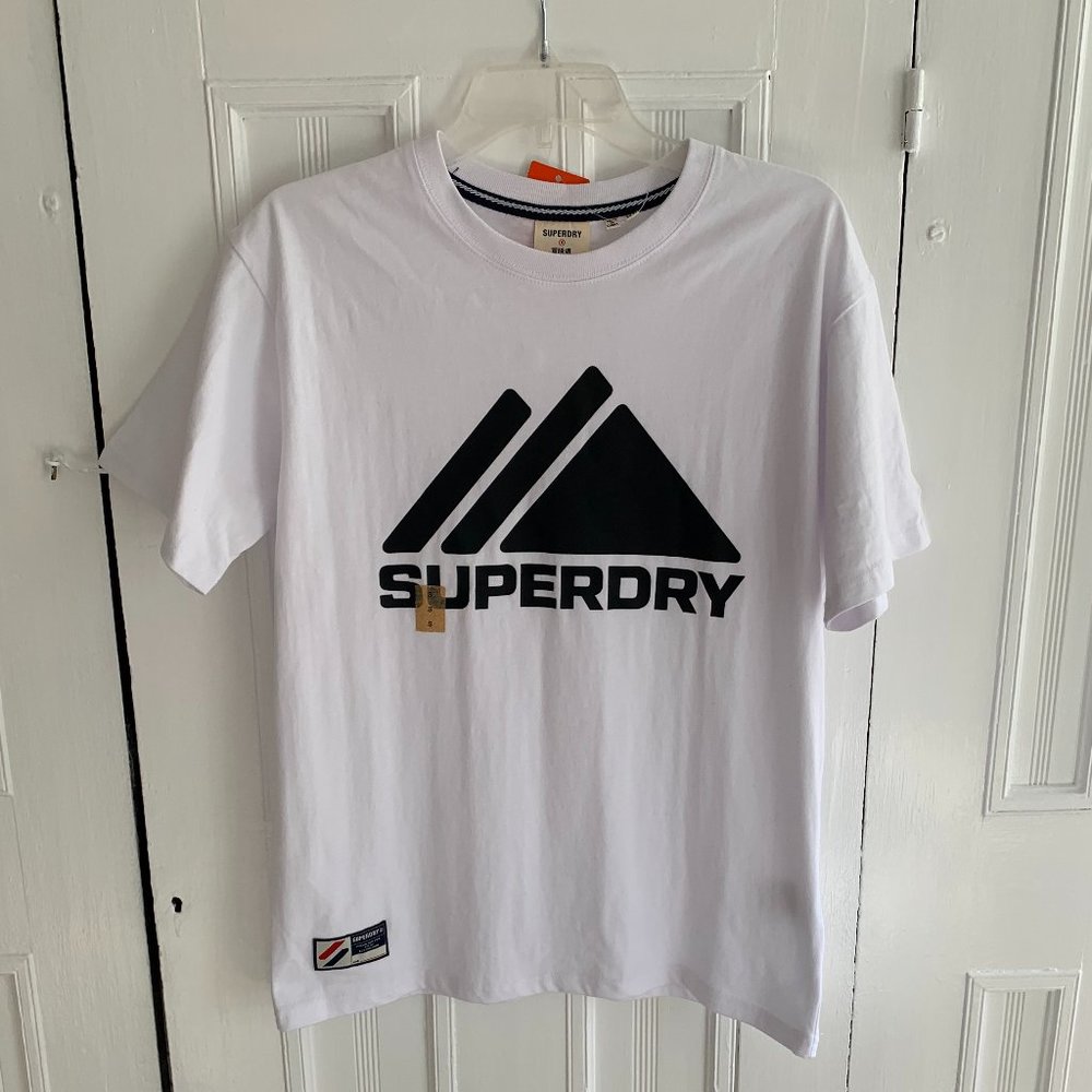 Mountain Sport Mono T-Shirt, White, Size 6
